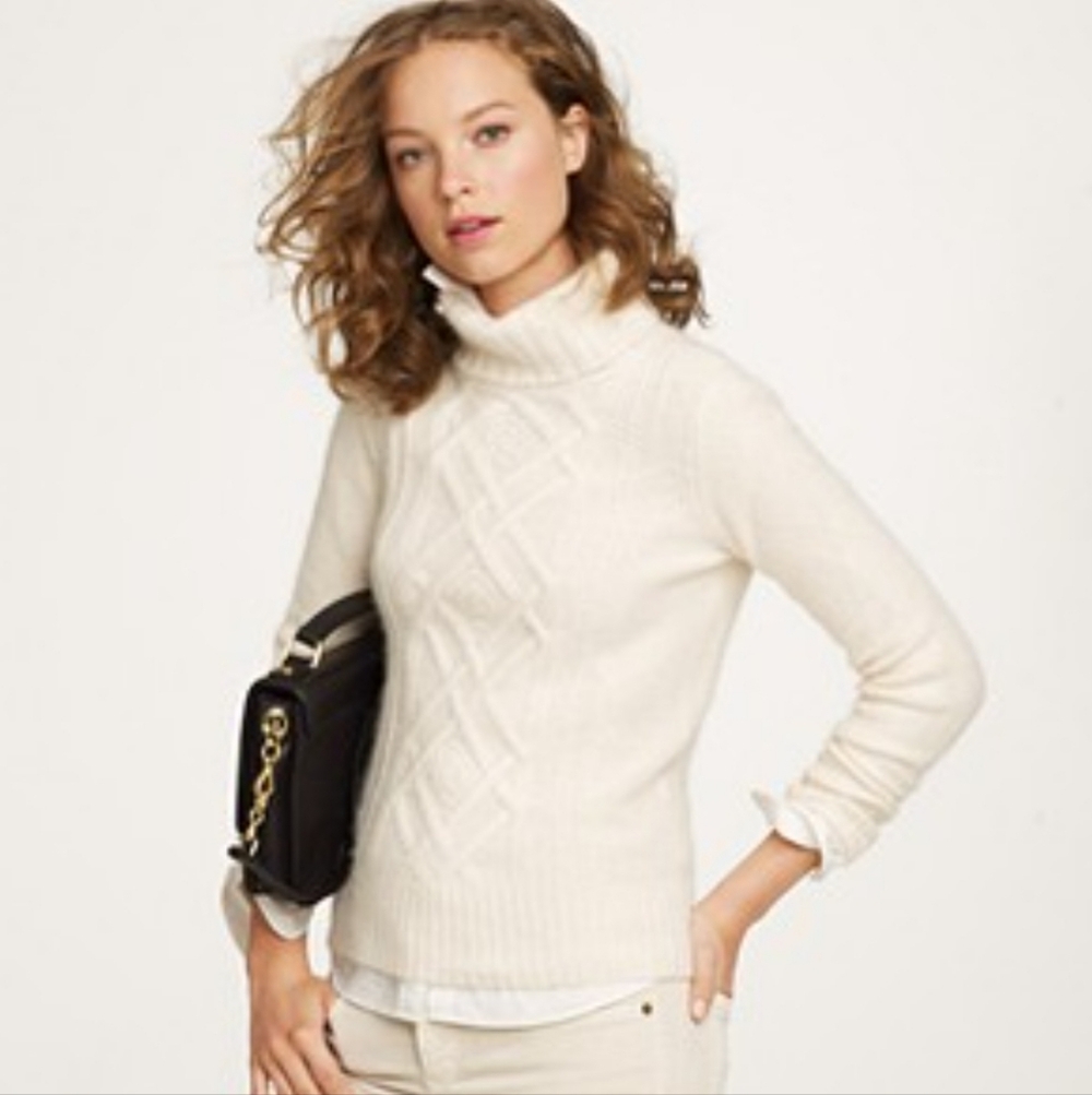 J. Crew Cambridge Cableknit Sweater